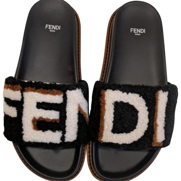 colorful fendi slides